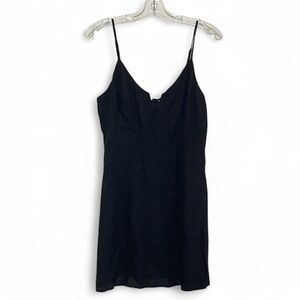 Lottie Moss Black Mini Dress Sz Medium Sleeveless Spaghetti Strap Party Cocktail
